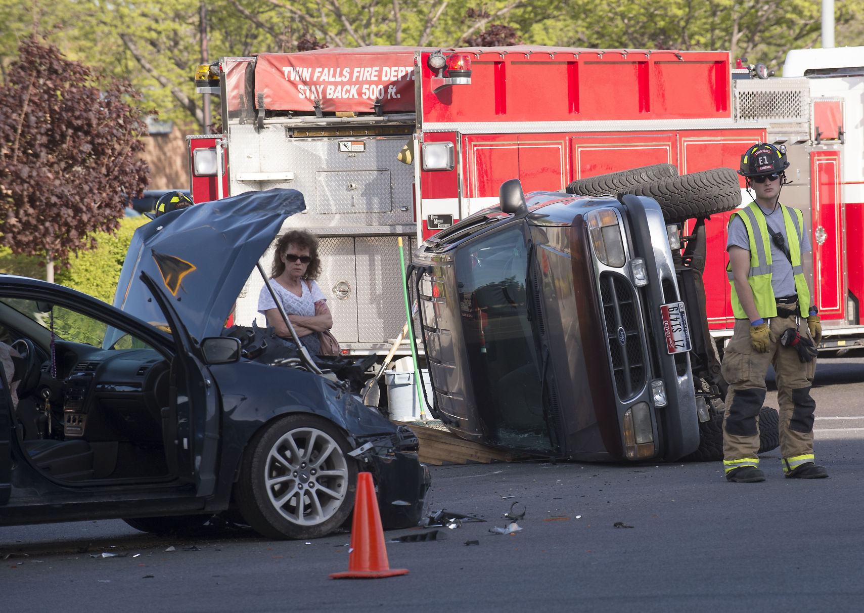 Downtown Twin Falls crash